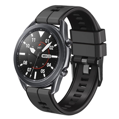 20mm Universal Vertical Line Two-Color Silicone Watch Band(Carbon Gray+Black) - free shipping - PMC Jewellery - Order now!