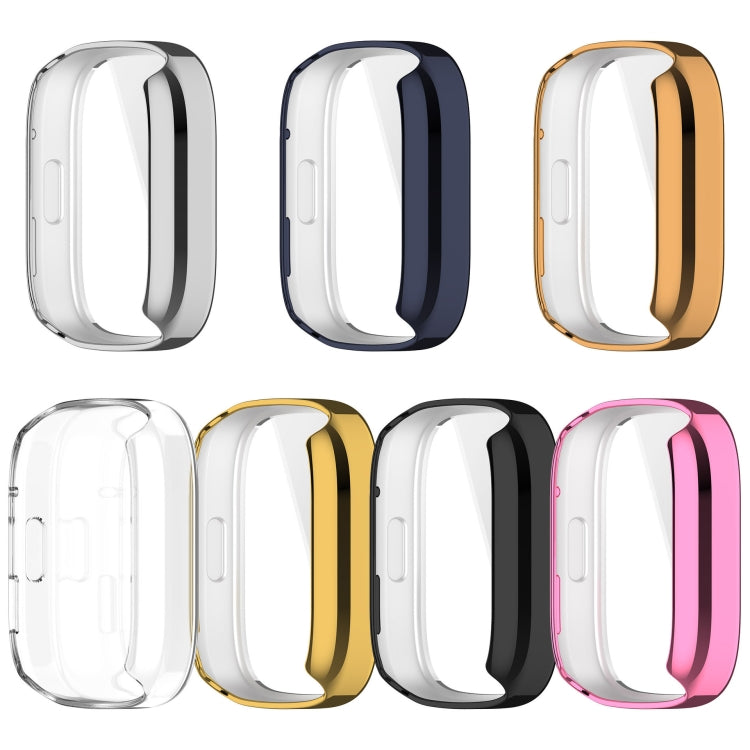 For Redmi Watch 3 Full Coverage TPU Electroplating Watch Protective Case(Silver)