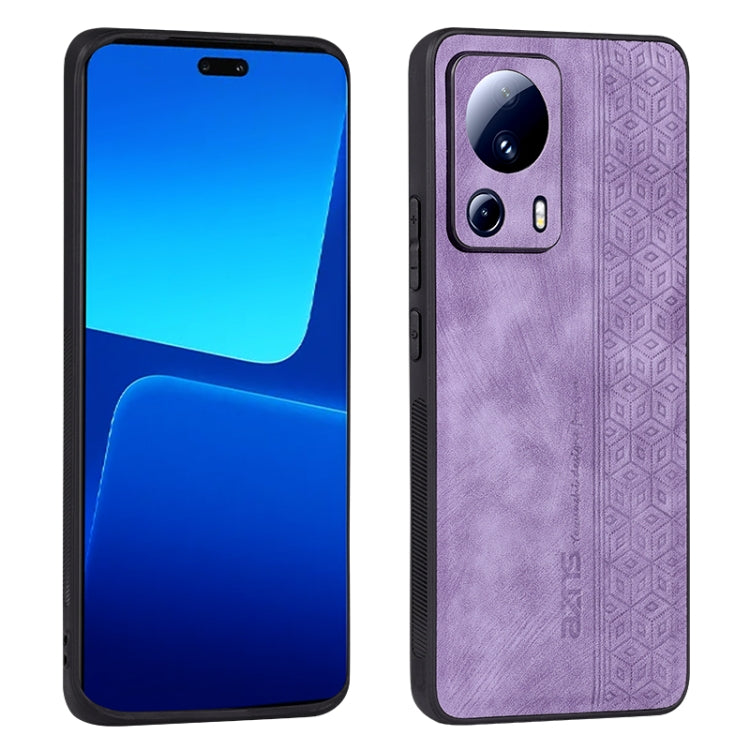 For Xiaomi 13 Lite / Civi 2 AZNS 3D Embossed Skin Feel Phone Case(Purple) - free shipping - PMC TechLife - Order now!
