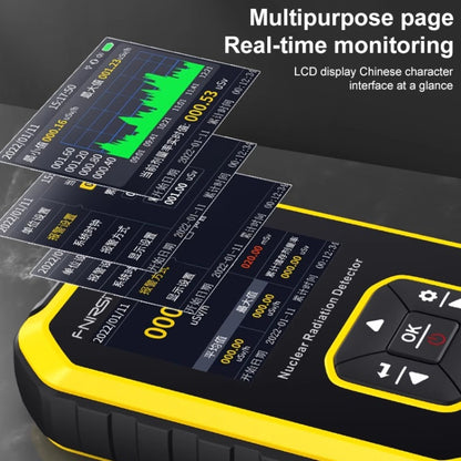 Fnirsi GC01 Home Lndustrial Marble Radioactive X / Y Ray Nuclear Radiation Detector Geiger Counter(Yellow) - free shipping - PMC Jewellery - Order now!