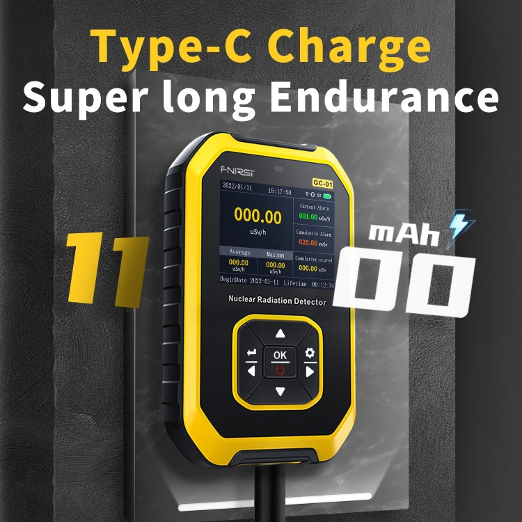 Fnirsi GC01 Home Lndustrial Marble Radioactive X / Y Ray Nuclear Radiation Detector Geiger Counter(Yellow) - free shipping - PMC Jewellery - Order now!