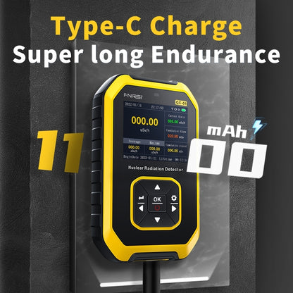 Fnirsi GC01 Home Lndustrial Marble Radioactive X / Y Ray Nuclear Radiation Detector Geiger Counter(Yellow) - free shipping - PMC Jewellery - Order now!