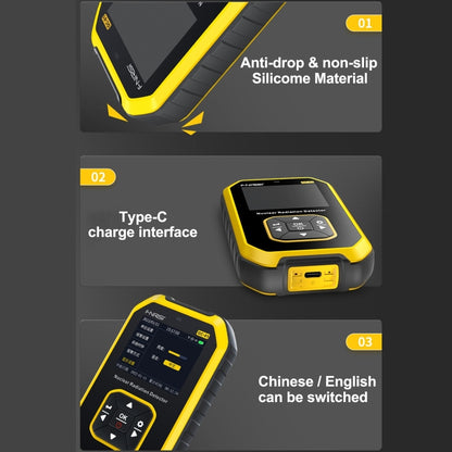 Fnirsi GC01 Home Lndustrial Marble Radioactive X / Y Ray Nuclear Radiation Detector Geiger Counter(Yellow) - free shipping - PMC Jewellery - Order now!