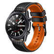 22mm Universal Mesh Two-Tone Silicone Watch Band(Black Orange) - Smart Wear by PMC TechLife | Online Shopping South Africa | PMC TechLife