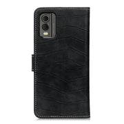For Nokia C32 4G Magnetic Crocodile Texture Horizontal Flip Leather Phone Case(Black)