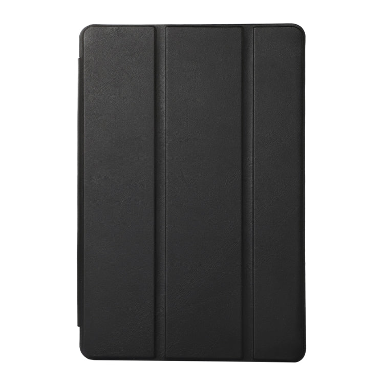 For Samsung Galaxy Tab S6 Lite/Tab S6 Lite 2022 Solid Color 3-folding Leather Tablet Case(Black) - free shipping - PMC Jewellery - Order now!