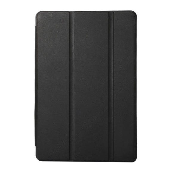 For Samsung Galaxy Tab S6 Lite/Tab S6 Lite 2022 Solid Color 3-folding Leather Tablet Case(Black)