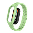 For Xiaomi Mi Band 8 Integrated Metal Case + Three-bead Watch Band(Matcha Green) - Smart Wear by PMC TechLife | Online Shopping South Africa | PMC TechLife
