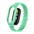 For Xiaomi Mi Band 8 Integrated Metal Case + Three-bead Watch Band(Blue Sea) - Smart Wear by PMC TechLife | Online Shopping South Africa | PMC TechLife