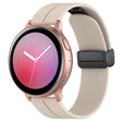 20mm Universal Flat Head Groove Folding Black Buckle Silicone Watch Band(Starlight) - Smart Wear by PMC TechLife | Online Shopping South Africa | PMC TechLife