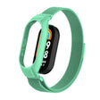 For Xiaomi Mi Band 8 Integrated Metal Case + Milanese Magnetic Watch Band(Blue Sea) - Smart Wear by PMC TechLife | Online Shopping South Africa | PMC TechLife