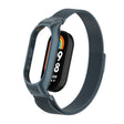 For Xiaomi Mi Band 8 Integrated Metal Case + Milanese Magnetic Watch Band(Titanium Gray) - Smart Wear by PMC TechLife | Online Shopping South Africa | PMC TechLife