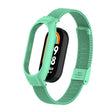 For Xiaomi Mi Band 8 Integrated Metal Case + Steel Mesh Buckle Watch Band(Blue Sea) - Smart Wear by PMC TechLife | Online Shopping South Africa | PMC TechLife