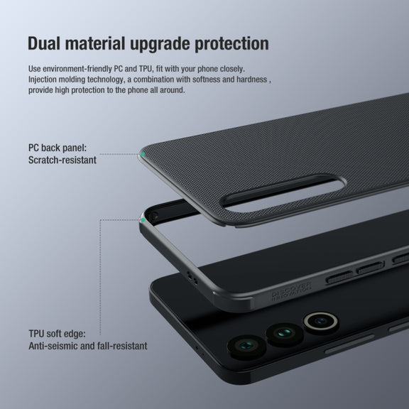 For Meizu 20 NILLKIN Frosted Shield Pro PC + TPU Phone Case(Black)