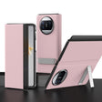 For Huawei Mate X3 Leather All-inclusive Phone Case with Holder(Pink) - free shipping - PMC TechLife - Order now!