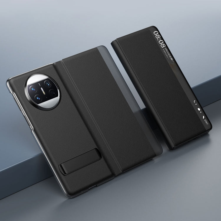 For Huawei Mate X3 Leather All-inclusive Phone Case with Holder(Pink) - free shipping - PMC TechLife - Order now!