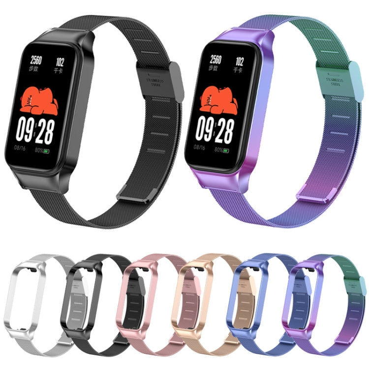 For Redmi Band 2 Milan Buckle Metal Watch Band(Silver)