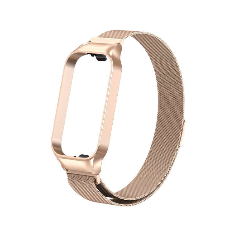 For Redmi Band 2 Milan Magnetic Metal Watch Band(Rose Gold) - Smart Wear by PMC TechLife | Online Shopping South Africa | PMC TechLife