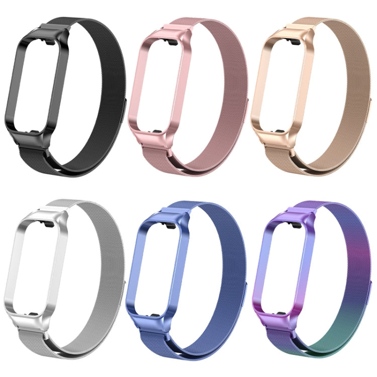 For Redmi Band 2 Milan Magnetic Metal Watch Band(Rose Gold) - Smart Wear by PMC TechLife | Online Shopping South Africa | PMC TechLife
