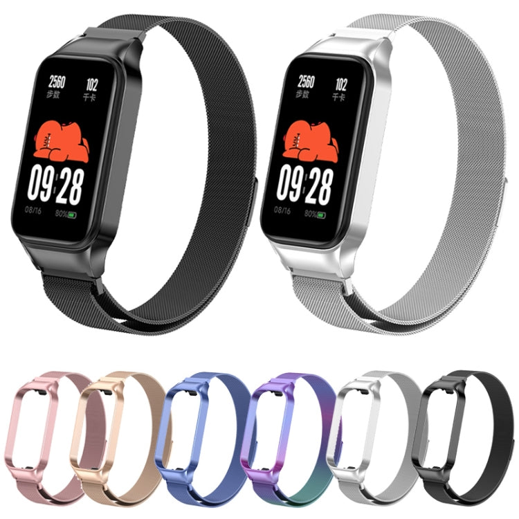 For Redmi Band 2 Milan Magnetic Metal Watch Band(Black) - Smart Wear by PMC TechLife | Online Shopping South Africa | PMC TechLife