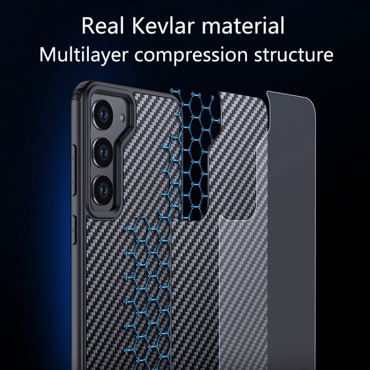 For Samsung Galaxy S23+ 5G wlons Magsafe Carbon Fiber Kevlar TPU Phone Case(Black) - free shipping - PMC TechLife - Order now!