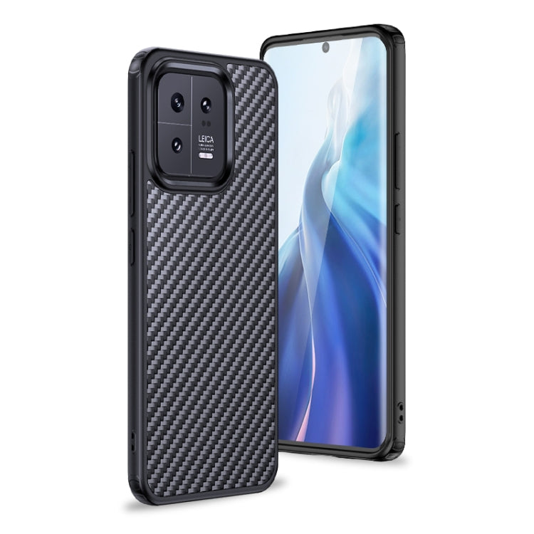 For Xiaomi 13 wlons Magsafe Carbon Fiber Kevlar TPU Phone Case(Black) - Xiaomi Cases by wlons | Online Shopping South Africa | PMC TechLife | Buy Now Pay Later Mobicred