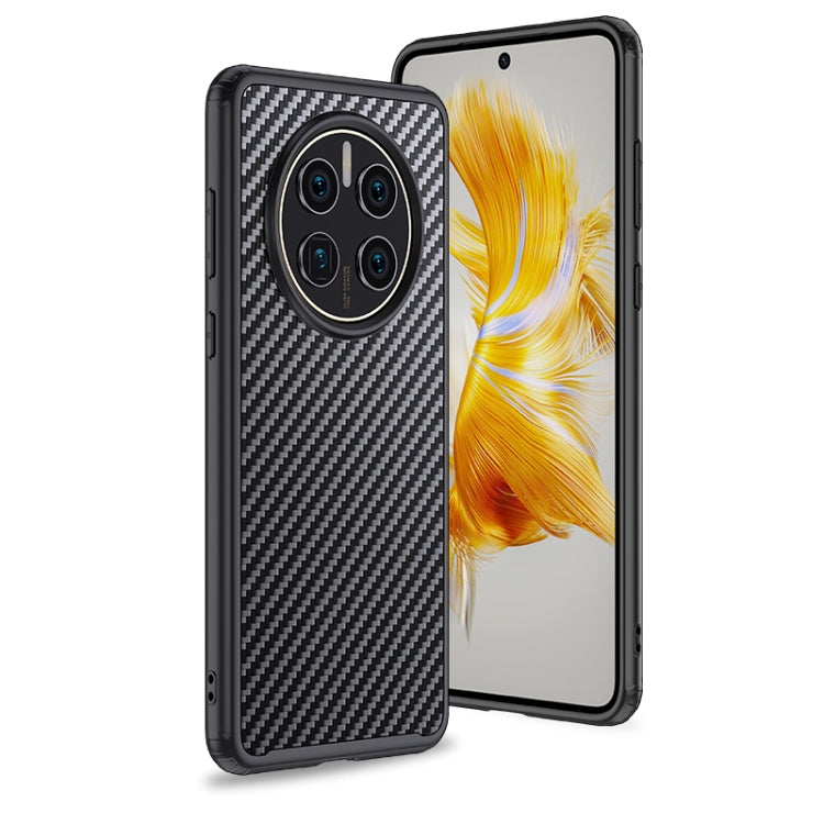 For Huawei Mate 50 wlons Magsafe Carbon Fiber Kevlar TPU Phone Case(Black) - Huawei Cases by wlons | Online Shopping South Africa | PMC TechLife | Buy Now Pay Later Mobicred