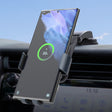 For Samsung Galaxy Z Flip4 / 3 C37 Fan Cooling Dual Coil Car Phone Holder Wireless Charger - Wireless Charger Holders by PMC TechLife | Online Shopping South Africa | PMC TechLife