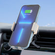 For Samsung Galaxy Z Flip4 / 3 C38 Fan Cooling Dual Coil Car Phone Holder Wireless Charger - Wireless Charger Holders by PMC TechLife | Online Shopping South Africa | PMC TechLife