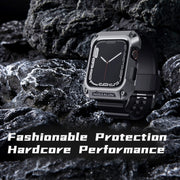 NILLKIN Ruidong Series Alloy + TPU Integrated Watch Band For Apple Watch Series 8&7 45mm(Black)