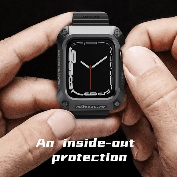 NILLKIN Ruidong Series Alloy + TPU Integrated Watch Band For Apple Watch Series 8&7 45mm(Green)