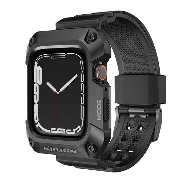 NILLKIN Ruidong Series Alloy + TPU Integrated Watch Band For Apple Watch Series SE 2&6&SE&5&4 44mm(Black)
