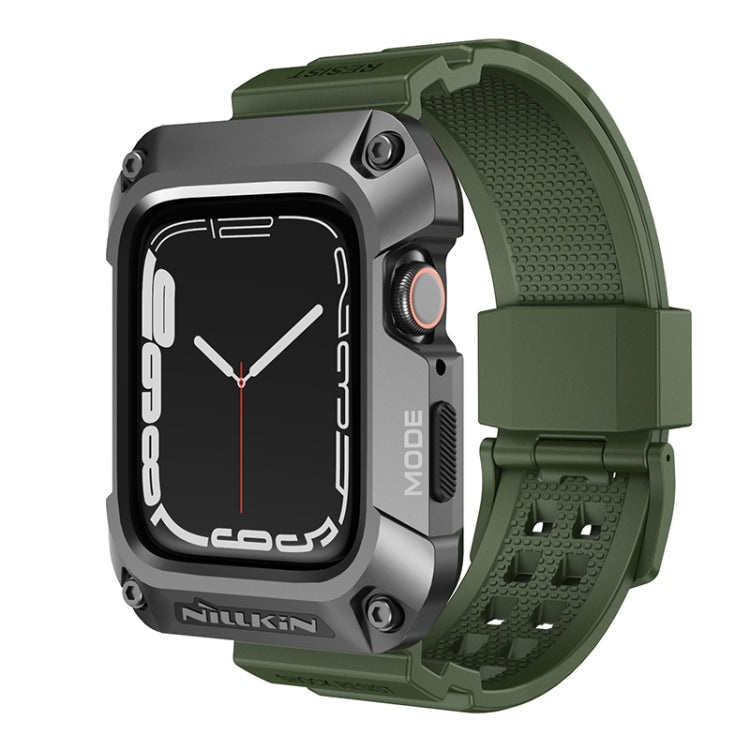 NILLKIN Ruidong Series Alloy + TPU Integrated Watch Band For Apple Watch Series SE 2&6&SE&5&4 44mm(Green) - free shipping - PMC TechLife - Order now!