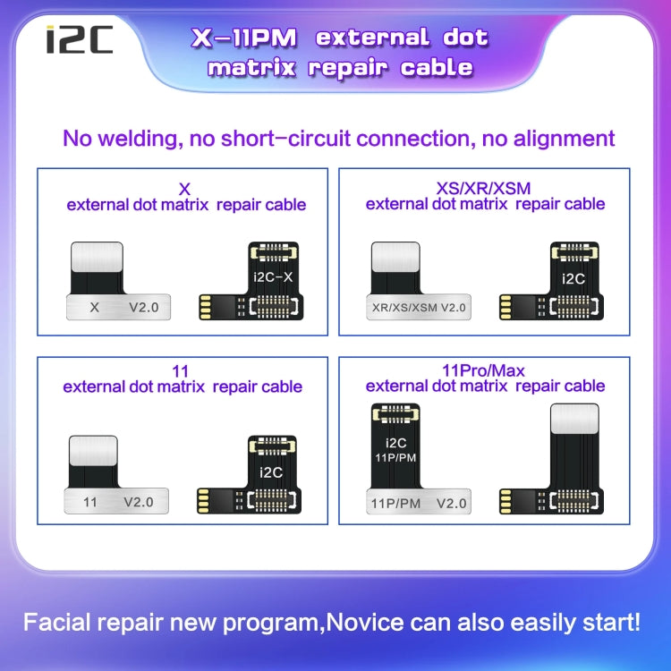 For iPhone 12 mini i2C MC12 SK-BOX Dot-matrix Flex Cable V2.0 - Test Tools by i2C | Online Shopping South Africa | PMC Jewellery | Buy Now Pay Later Mobicred