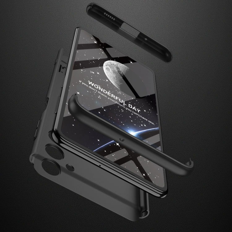 For Samsung Galaxy F54 GKK Three Stage Splicing Full Coverage PC Phone Case(Black)