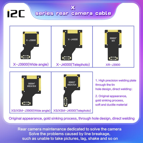 For iPhone 12 J10500 i2C Back Facing Wide Camera Cable