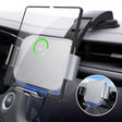 For Samsung Galaxy Z Fold4 / 3 / 2 S8 Dual Coil Car Phone Holder Wireless Charger(Iron Gray) - Wireless Charger Holders by PMC TechLife | Online Shopping South Africa | PMC TechLife