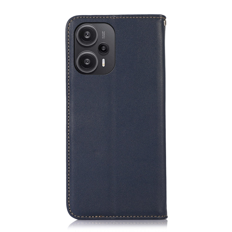 For Xiaomi Redmi Note 12 Turbo 5G KHAZNEH Nappa Top Layer Cowhide Leather Phone Case(Blue) - Xiaomi Cases by PMC TechLife | Online Shopping South Africa | PMC TechLife