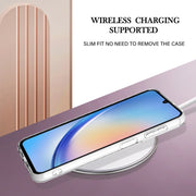 For Samsung Galaxy A24 Electroplating Marble Dual-side IMD Phone Case(White 006)