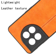 For OnePlus 11 5G Sewing Cow Pattern Skin PC + PU + TPU Phone Case(Orange)