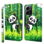 For Xiaomi Redmi Note 12 4G Global 3D Painting Pattern Flip Leather Phone Case(Bamboo Panda)