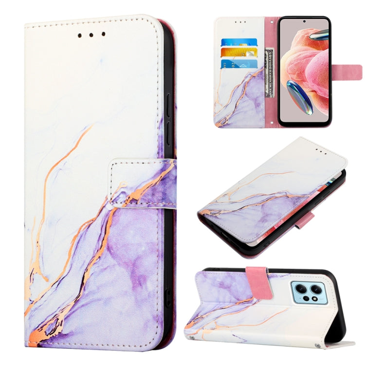For Xiaomi Redmi Note 12 4G Global PT003 Marble Pattern Flip Leather Phone Case(LS006) - free shipping - PMC TechLife - Order now!