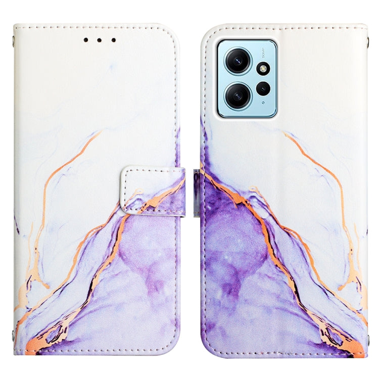 For Xiaomi Redmi Note 12 4G Global PT003 Marble Pattern Flip Leather Phone Case(LS006)