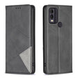 For Nokia C22 Rhombus Texture Magnetic Leather Phone Case(Black) - free shipping - PMC TechLife - Order now!