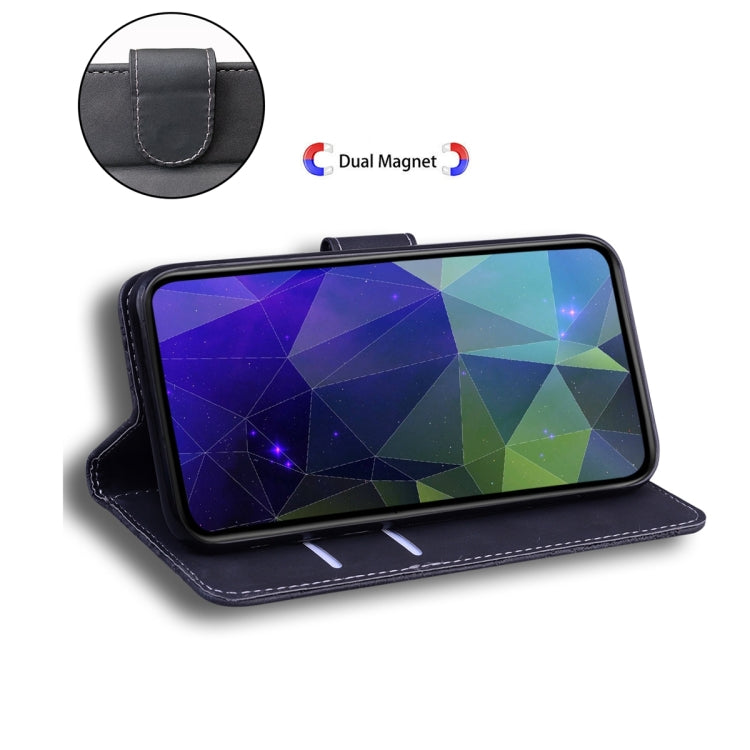 For Samsung Galaxy M14 Skin Feel Pure Color Flip Leather Phone Case(Black) - free shipping - PMC TechLife - Order now!