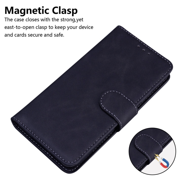 For Samsung Galaxy M14 Skin Feel Pure Color Flip Leather Phone Case(Black) - free shipping - PMC TechLife - Order now!