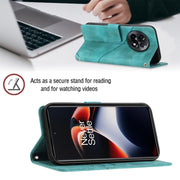 For OnePlus Ace 2 5G / 11R 5G Skin-feel Embossed Leather Phone Case(Green)