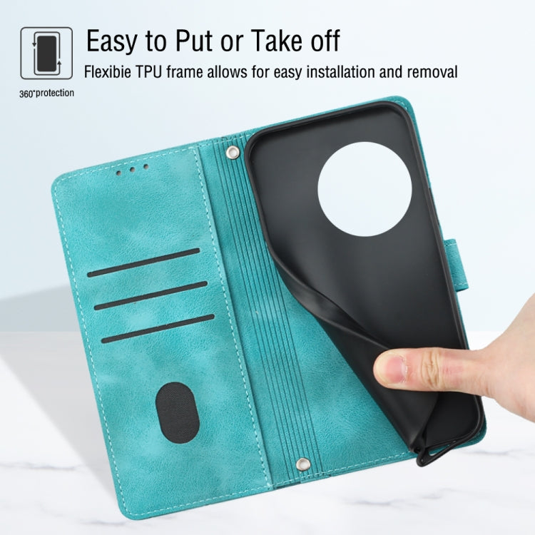 For OnePlus Ace 2 5G / 11R 5G Skin-feel Embossed Leather Phone Case(Green) - free shipping - PMC TechLife - Order now!