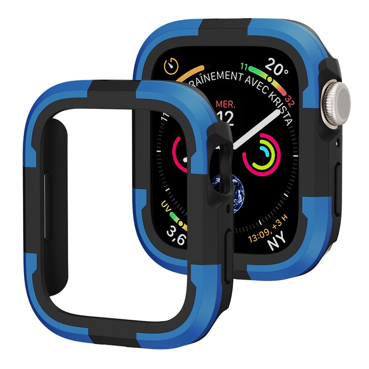 For Apple Watch Series SE 2&6&SE&5&4 40mm Armor Frame Watch Case(Blue) - Smart Wear by PMC TechLife | Online Shopping South Africa | PMC TechLife