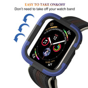 For Apple Watch Series SE 2&6&SE&5&4 40mm Armor Frame Watch Case(Purple)